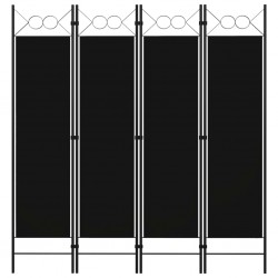 Sonata Параван за стая, 4 панела, черен, 160x180 см - Electrocasnice și accesorii pentru living