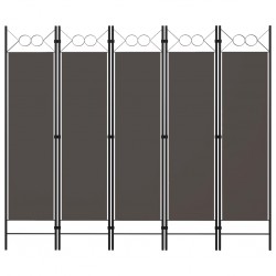 Sonata Параван за стая, 5 панела, антрацит, 200x180 см - Electrocasnice și accesorii pentru living