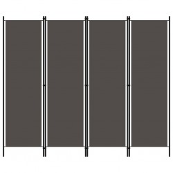 Sonata Параван за стая, 4 панела, антрацит, 200x180 см - Electrocasnice și accesorii pentru living
