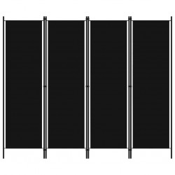 Sonata Параван за стая, 4 панела, черен, 200x180 см - Electrocasnice și accesorii pentru living