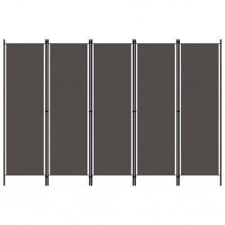 Sonata Параван за стая, 5 панела, антрацит, 250x180 см - Electrocasnice și accesorii pentru living