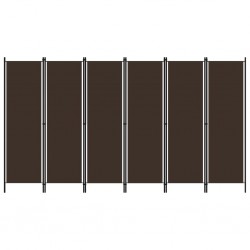 Sonata Параван за стая, 6 панела, кафяв, 300x180 cм - Electrocasnice și accesorii pentru living