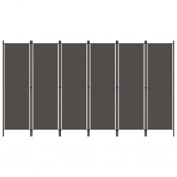 Sonata Параван за стая, 6 панела, антрацит, 300x180 cм - Electrocasnice și accesorii pentru living