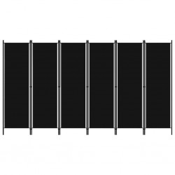 Sonata Параван за стая, 6 панела, черен, 300x180 cм - Electrocasnice și accesorii pentru living