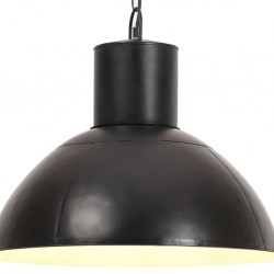 Sonata Пенделна лампа 25 W черна кръгла 48 см E27 - Lustre de tavan