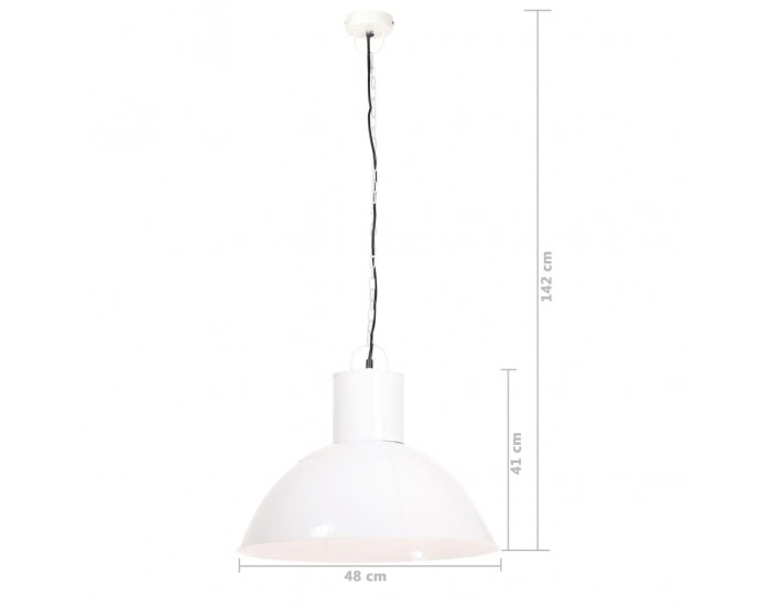 Sonata Пенделна лампа 25 W бяла кръгла 48 см E27