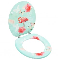 Sonata WC тоалетна седалка с капак, МДФ, дизайн фламинго - Produse pentru baie și WC