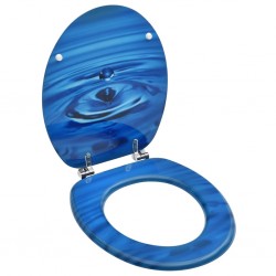 Sonata WC тоалетна седалка с капак, МДФ, дизайн сини водни капки - Produse pentru baie și WC