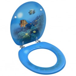 Sonata WC тоалетна седалка с капак, МДФ, дизайн океански пейзаж - Produse pentru baie și WC