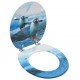 Sonata WC тоалетна седалка с капак, МДФ, дизайн пингвини