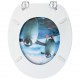 Sonata WC тоалетна седалка с капак, МДФ, дизайн пингвини