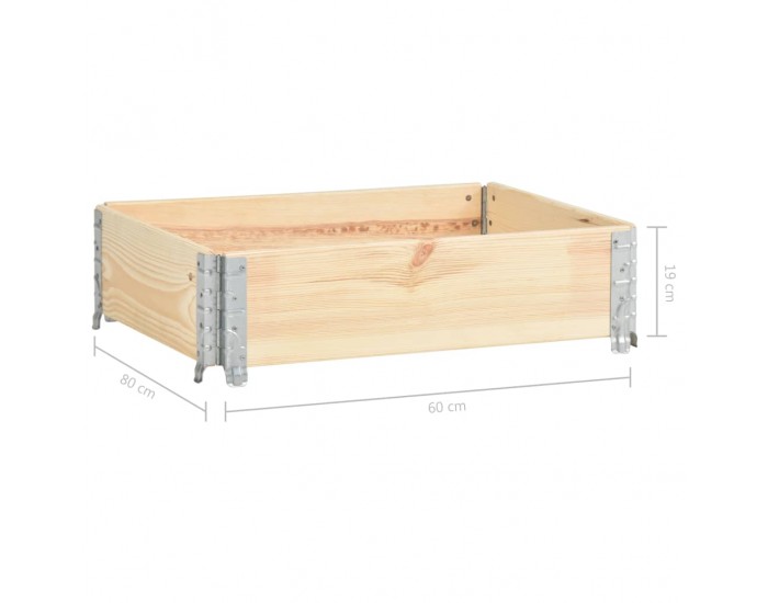 Sonata Повдигната леха, 60x80 см, борова дървесина масив