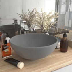 Sonata Мивка за баня лукс кръгла светлосив мат 32,5x14 см керамика - Lavoare și baterii