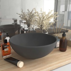 Sonata Мивка за баня лукс кръгла тъмносив мат 32,5x14 см керамика - Lavoare și baterii