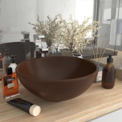 Sonata Мивка за баня лукс кръгла тъмнокафяв мат 32,5x14 см керамика - Lavoare și baterii