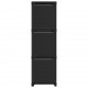 Sonata Рафт с 9 кубични отделения с кутии черен 103x30x107,5 см плат