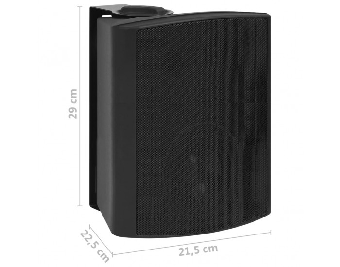Sonata Стенни стерео говорители, 2 бр, черни, вътрешни/външни, 120 W