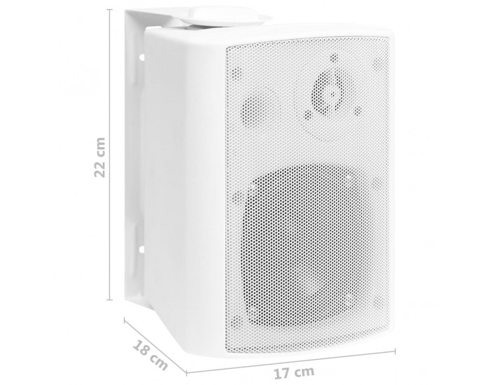 Sonata Стенни стерео говорители, 2 бр, бели, вътрешни/външни, 80 W