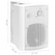 Sonata Стенни стерео говорители, 2 бр, бели, вътрешни/външни, 80 W