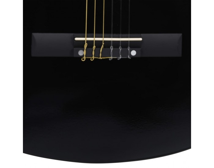 Sonata Класическа китара за начинаещи и деца с калъф, черна, 1/2, 34"