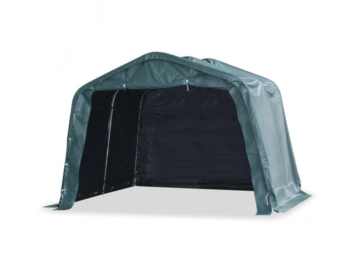 Sonata Мобилен навес за животни PVC 550 г/м² 3,3x3,2 м тъмнозелен