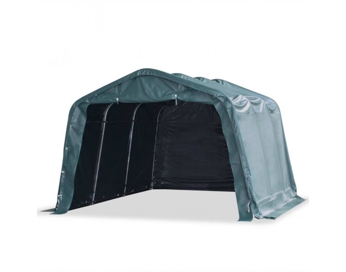 Sonata Мобилен навес за животни PVC 550 г/м² 3,3x4,8 м тъмнозелен