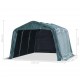 Sonata Мобилен навес за животни PVC 550 г/м² 3,3x4,8 м тъмнозелен
