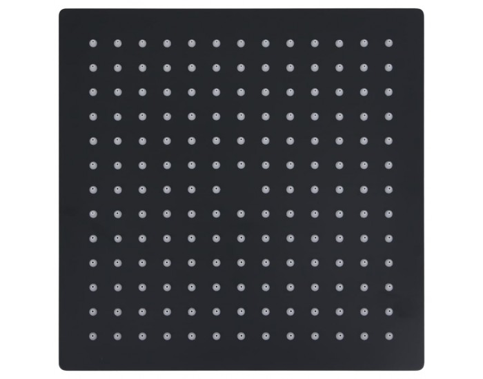 Sonata Rainshower душ пита, инокс, 30x30 см, квадратна, черна