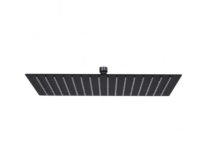 Sonata Rainshower душ пита, инокс, 40x30 cм, правоъгълна, черна