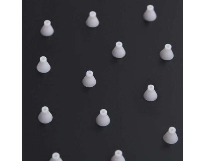 Sonata Rainshower душ пита, инокс, 40x30 cм, правоъгълна, черна