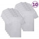 Fruit of the Loom Оригинални тениски, 10 бр, сиви, 4XL, памук