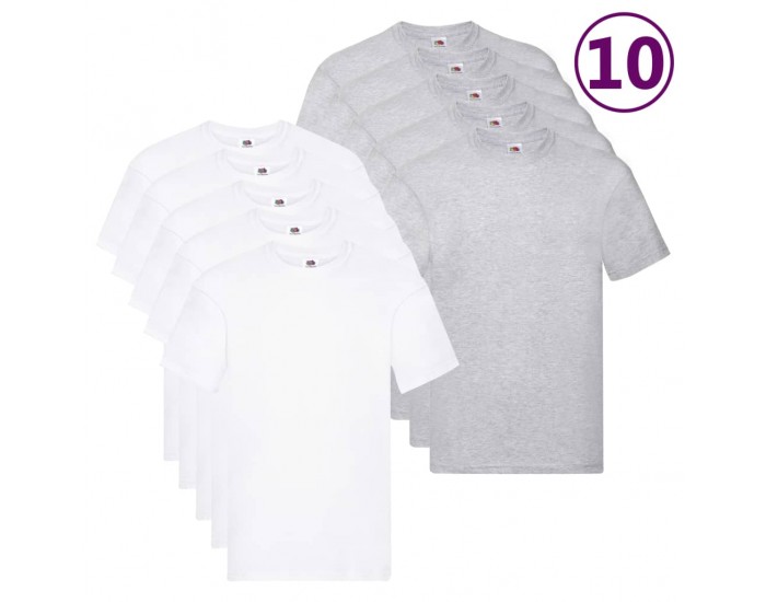 Fruit of the Loom Оригинални тениски, 10 бр, 3XL, памук