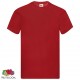 Fruit of the Loom Оригинални тениски, 5 бр, червени, XXL, памук