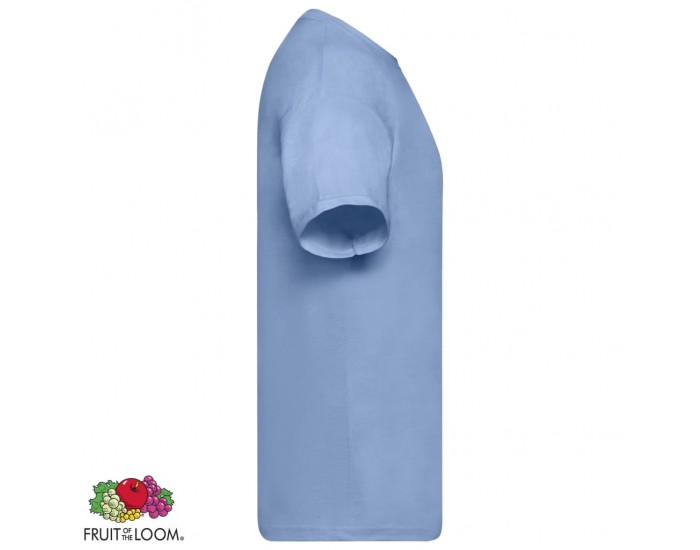 Fruit of the Loom Оригинални тениски, 5 бр, светлосини, М, памук