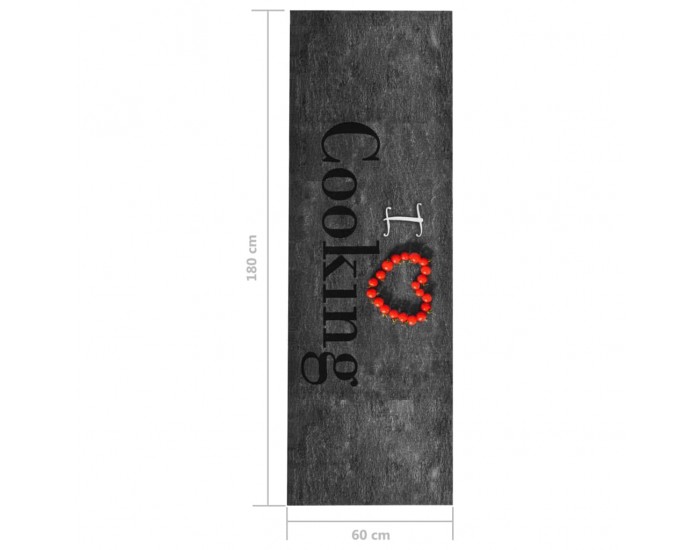 Sonata Кухненско килимче, перимо, надпис Cooking, 60x180 см