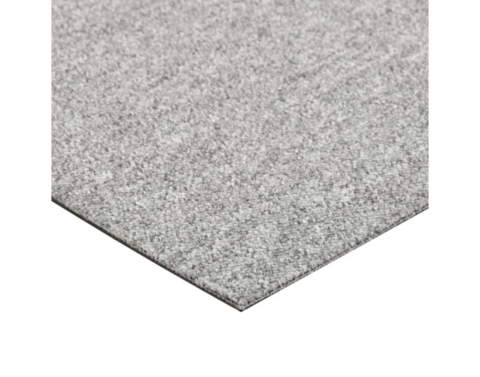 Sonata Килимни плочки за под, 20 бр, 5 м², 50x50 см, светлосиви