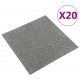 Sonata Килимни плочки за под, 20 бр, 5 м², 50x50 см, сиви