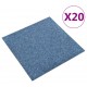 Sonata Килимни плочки за под, 20 бр, 5 м², 50x50 см, сини