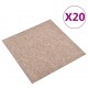 Sonata Килимни плочки за под, 20 бр, 5 м², 50x50 см, бежови