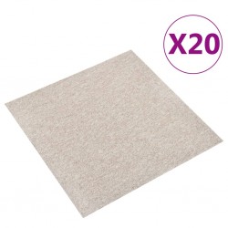 Sonata Килимни плочки за под, 20 бр, 5 м², 50x50 см, светлобежови - Covoare și pardoseli