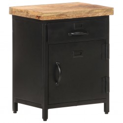 Sonata H Нощно шкафче 40x30x52 см грубо мангово дърво - Noptiere