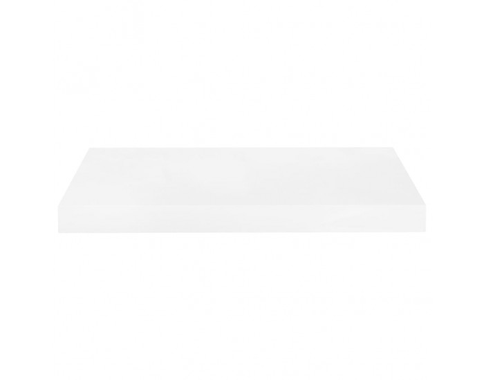 Sonata Окачени стенни рафтове, 4 бр, бял гланц, 50x23x3,8 см, МДФ
