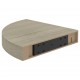 Sonata Окачен ъглов рафт, дъб, 25x25x3,8 см, МДФ