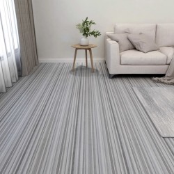 Sonata Самозалепващи подови дъски, 55 бр, PVC, 5,11 м², светлосиви - Materiale pentru decorațiuni