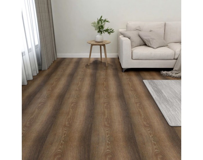 Sonata Самозалепващи подови дъски, 55 бр, PVC, 5,11 м², кафяви