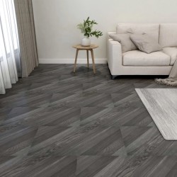 Sonata Самозалепващи подови дъски, 55 бр, PVC, 5,11 м², сиви на ивици - Materiale pentru decorațiuni