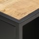 Sonata TV шкаф с резбована врата, 90x30x40 см, грубо мангово дърво