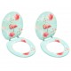 Sonata WC тоалетни седалки с капак, 2 бр, МДФ, дизайн фламинго