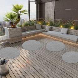 Sonata Изкуствена трева с шипове, диаметър 95 см, сива, кръгла - Construcții de exterior