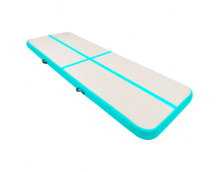 Sonata Надуваем дюшек за гимнастика с помпа, 300x100x15 см, PVC, зелен